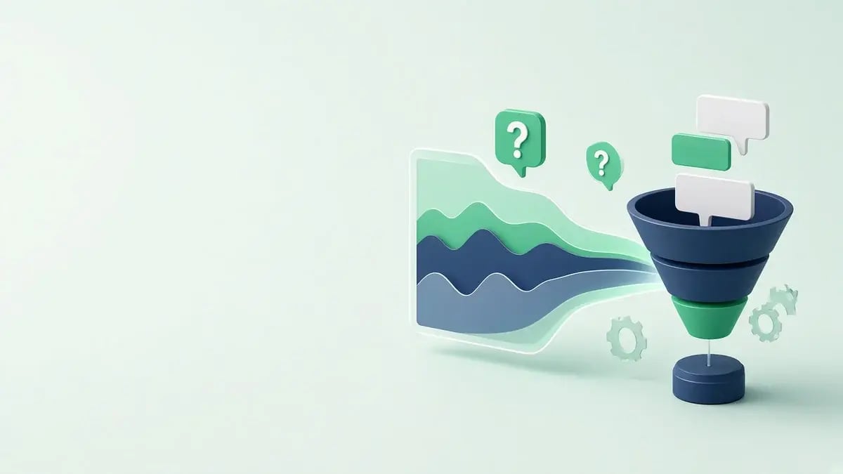 Ilustración 3D: Forecast de ventas en el CRM y por qué la dirección no le cree