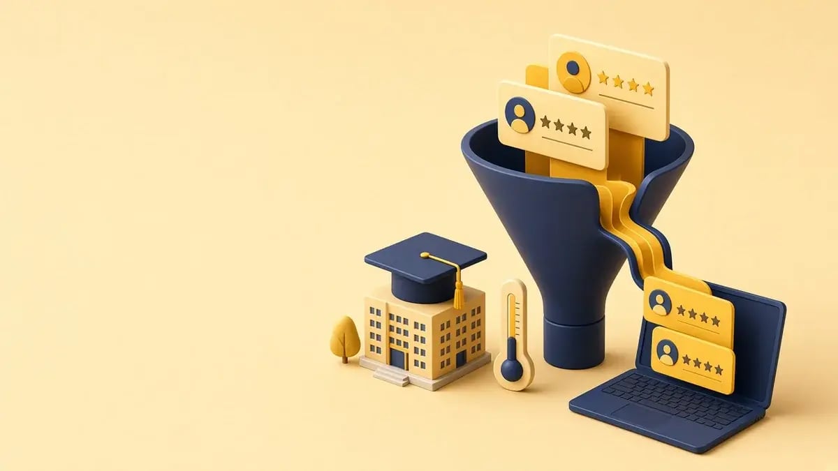 Ilustración 3D: Lead scoring que el equipo de ventas sí usa