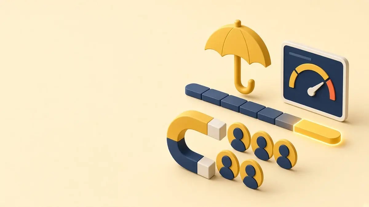 Ilustración 3D: Retención de clientes en seguros empieza meses antes de la renovación